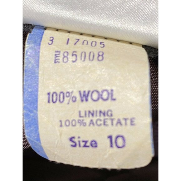 Vintage Koret size 10 100% Wool Union Label Gray A Line Knee Length Lined Skirt - Picture 7 of 10
